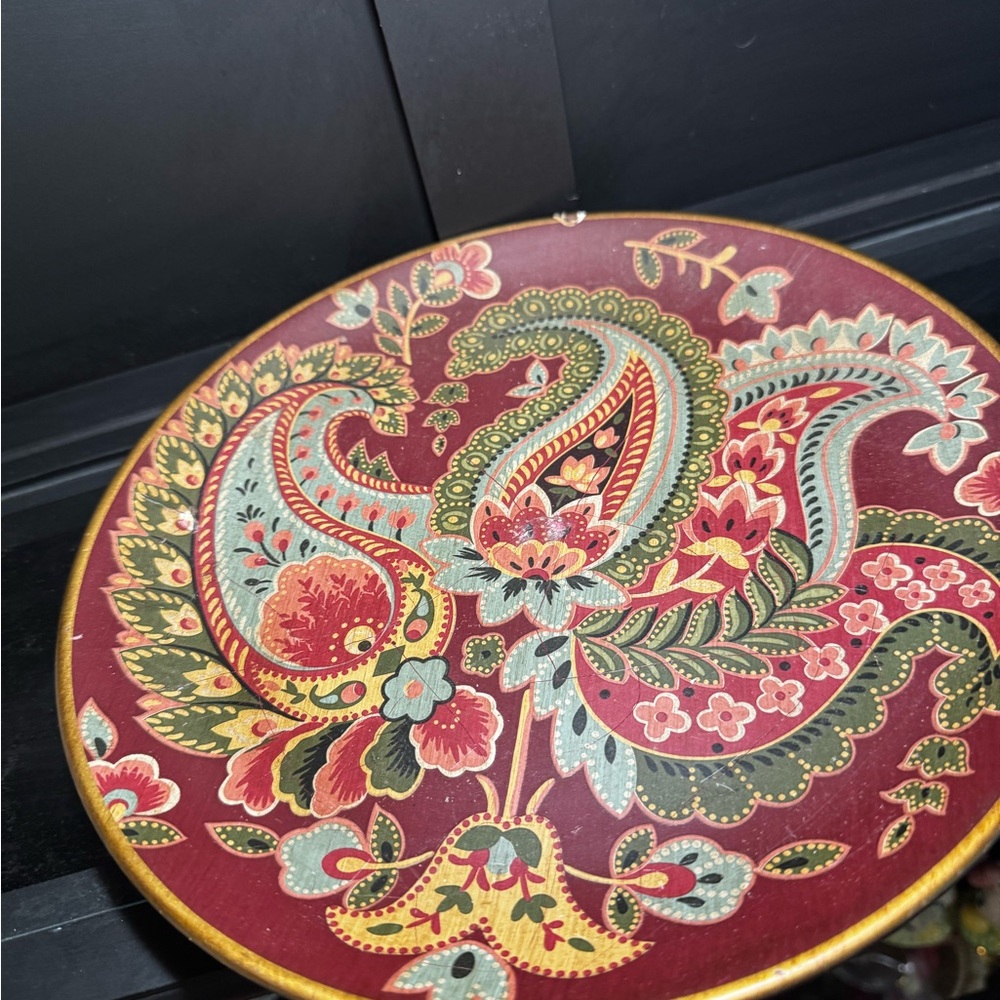 Floral Paisley Decorative Plate